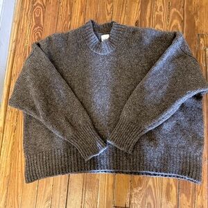 Babaa Women's oak colored mock neck Sweater